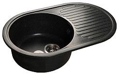 Granfest Мойка кухонная Rondo GF-R730L Черный – фотография-1